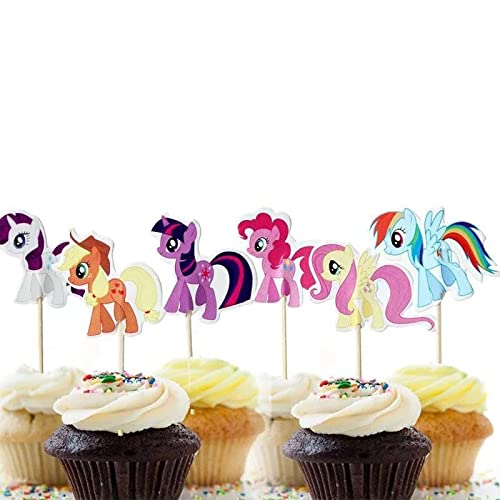 Miss-shop Cake Toppers,Süßes Pony Tasse Kuchen Toppers Zahnstocher Flaggen 24 Stück Kuchen Cupcake Topper für Kinder Baby Party Geburtstag Party Kuchen Dekoration Miss-shop Cake Toppers,Süßes Pony Tasse Kuchen Toppers Zahnstocher Flaggen 24 Stück Kuchen Cupcake Topper für Kinder Baby Party Geburtstag Party Kuchen Dekoration von Miss-shop