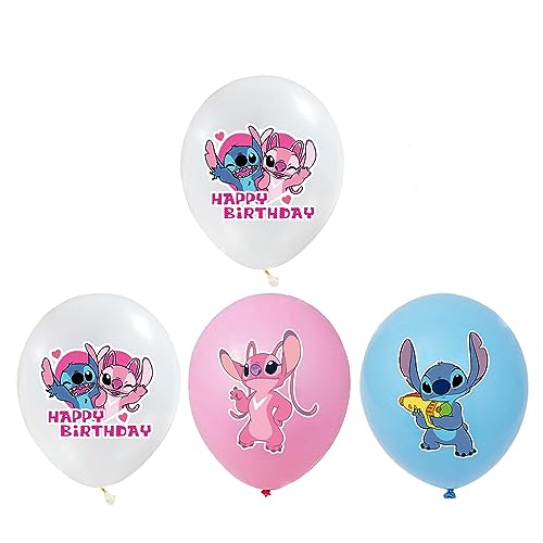 Stitch Ballons,Latex Stitch Luftballon 18 Stück Stitch Partydekorationen für Kindergeburtstag Dekoration Stitch Party Dekorationen von Miss-shop