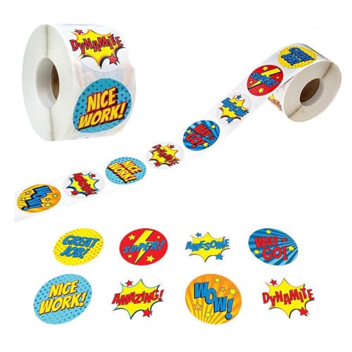 Superheld Aufkleber,Belohnungsaufkleber 500 Stücke Bastelarbeiten Sticker Cartoon Aufkleber Party Dekorative Rolle Aufkleber Handarbeit Selbstklebende Label für Kinder Party Favors Geschenken Superheld Aufkleber,Belohnungsaufkleber 500 Stücke Bastelarbeiten Sticker Cartoon Aufkleber Party Dekorative Rolle Aufkleber Handarbeit Selbstklebende Label für Kinder Party Favors Geschenken von Miss-shop