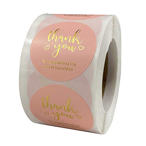 Aufkleber mit Aufschrift "Thank You for Supporting My Small Business", 3,8 cm, rund, 500 Stück Aufkleber mit Aufschrift "Thank You for Supporting My Small Business", 3,8 cm, rund, 500 Stück von Katouigb