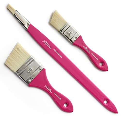 MissPompadour 3er Pinselset für Wandfarbe, Kreidefarbe, Holzfarbe, Möbelfarbe - Malerset mit 3 Pinseln für Lack, Lasur, Acrylfarbe - Pinsel Set Malerpinsel, Borstenpinsel 12mm, 25mm, 50mm MissPompadour 3er Pinselset für Wandfarbe, Kreidefarbe, Holzfarbe, Möbelfarbe - Malerset mit 3 Pinseln für Lack, Lasur, Acrylfarbe - Pinsel Set Malerpinsel, Borstenpinsel 12mm, 25mm, 50mm von MissPompadour