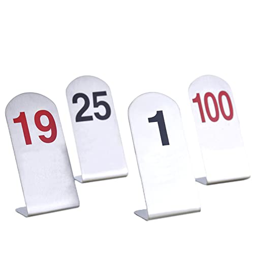 1-25/50 Tischnummern aus Edelstahl, stapelbar, Tischnummernetiketten aus Metall, 13,9 x 6,1 cm, L-förmige Tischnummer, Platzkarten, lange Nutzungszeit (c 1-25/50 Tischnummern aus Edelstahl, stapelbar, Tischnummernetiketten aus Metall, 13,9 x 6,1 cm, L-förmige Tischnummer, Platzkarten, lange Nutzungszeit (c von MissYin