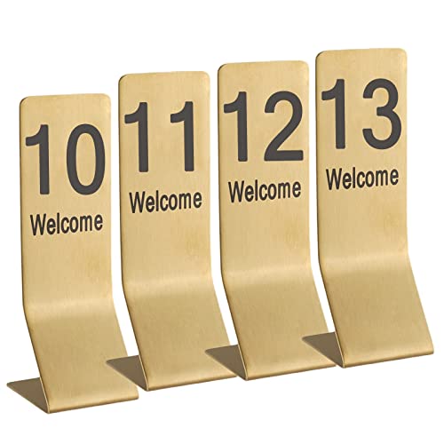 Tischnummer aus Edelstahl, stapelbare Metall-Tischkarte, Tischnummernschild 1-10/20, doppelseitige Tischplatte, glatte Platzierung, kein Verblassen (Color : Gold, Size : Tischnummer aus Edelstahl, stapelbare Metall-Tischkarte, Tischnummernschild 1-10/20, doppelseitige Tischplatte, glatte Platzierung, kein Verblassen (Color : Gold, Size : von MissYin
