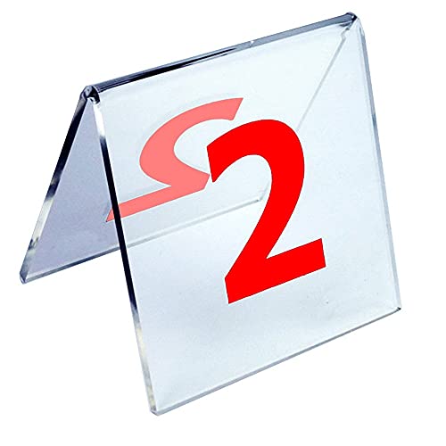 Tischnummern aus Acryl: Am besten für rustikale Empfänge, Bankette, Cafés, Restaurants, Hotels (8 x 7 x 8 cm / 3,1 x 2,7 x 3,1 Zoll) (Größe: 1-10) (schwarz 1-10) von MissYin