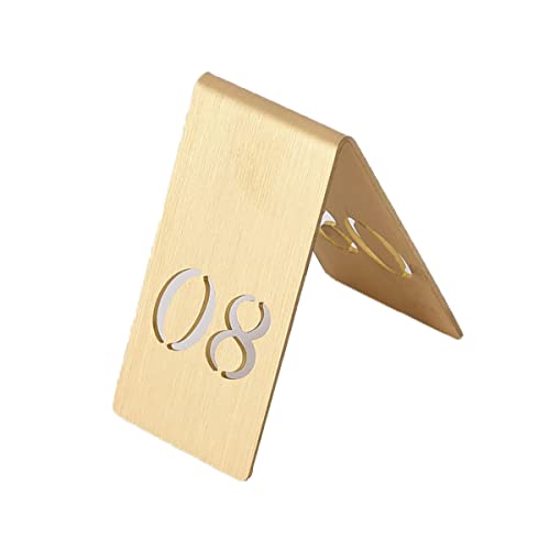 Tischnummern aus Messing, für Restaurant, vertikal, ausgeschnitten, 40 x 65 mm, Geburtstagsbankett für Hochzeiten, Restaurants, Bars, Cafés, Hotels, Tischschilder Tischnummern aus Messing, für Restaurant, vertikal, ausgeschnitten, 40 x 65 mm, Geburtstagsbankett für Hochzeiten, Restaurants, Bars, Cafés, Hotels, Tischschilder von MissYin