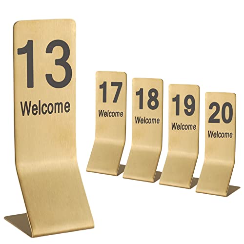 Tischnummern für Hochzeitsempfänge, Tischkarten 1-10/20 aus Edelstahl, vertikale Metallnummernschilder, glatte Oberfläche, Platzkarten für Restaurants, Bars, Partys Tischnummern für Hochzeitsempfänge, Tischkarten 1-10/20 aus Edelstahl, vertikale Metallnummernschilder, glatte Oberfläche, Platzkarten für Restaurants, Bars, Partys von MissYin