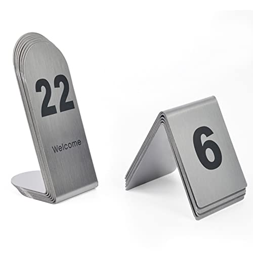 Tischnummernschilder aus Edelstahl: weit verbreitet in Restaurants, Bars, Partys, Hochzeiten, Tischnummern, einfach zu reinigen/im Zyklus zu verwenden, digital 1 Tischnummernschilder aus Edelstahl: weit verbreitet in Restaurants, Bars, Partys, Hochzeiten, Tischnummern, einfach zu reinigen/im Zyklus zu verwenden, digital 1 von MissYin