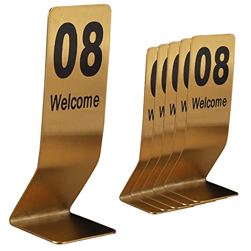 Tischschilder aus Edelstahl 1-10/20, Metallnummernetiketten für Hochzeiten, stapelbare Tischnummern, einfache Arrangements zum Sitzen, Platzkarten, Prolon-Nutzungszeit Tischschilder aus Edelstahl 1-10/20, Metallnummernetiketten für Hochzeiten, stapelbare Tischnummern, einfache Arrangements zum Sitzen, Platzkarten, Prolon-Nutzungszeit von MissYin