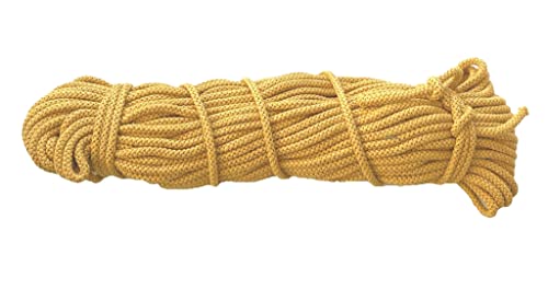 Mississhop 100 m Baumwollkordel Seile Kordel aus Baumwolle mit Polyacryl Kern Maisgelb Ø 3 mm von Mississhop