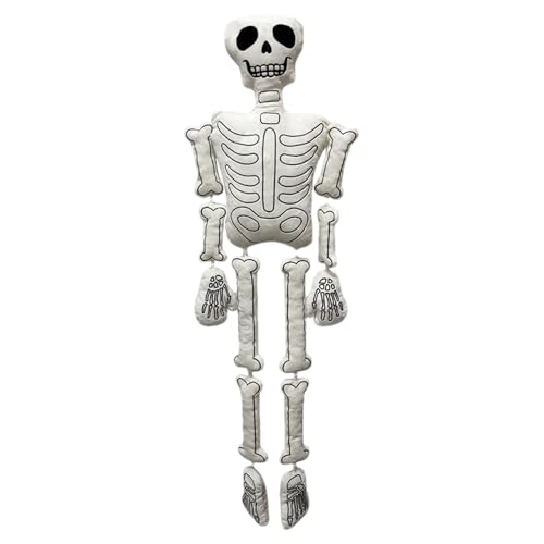110×35cm Skelett Kuscheltier Totenkopf Kissen Halloween Totenkopf Plüschtier Weiche Skelett Plüschtier Halloween Plüschpuppen Dekoratives Kissen Für Wohnzimmer Schlafzimmer 110×35cm Skelett Kuscheltier Totenkopf Kissen Halloween Totenkopf Plüschtier Weiche Skelett Plüschtier Halloween Plüschpuppen Dekoratives Kissen Für Wohnzimmer Schlafzimmer von Missmisq