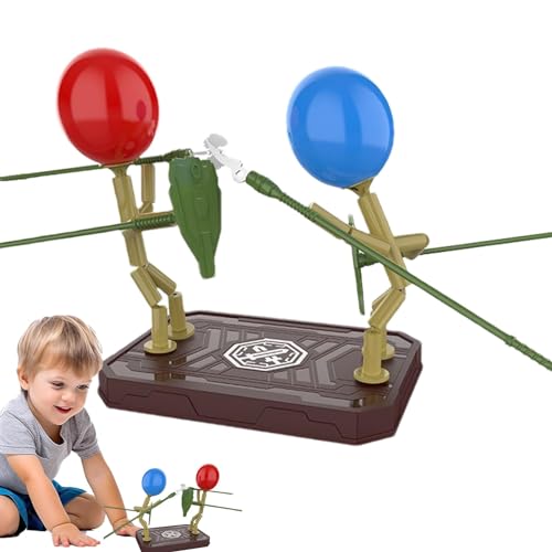 Missmisq Balloon Bamboos Man Battle, Ballon-Kampfspiel - Neues Ballonkampfspiel Bamboos Vs Battle,Interaktiver Holzzaun-Marionetten-Ballon für 2 Spieler, Familie, Partys von Missmisq