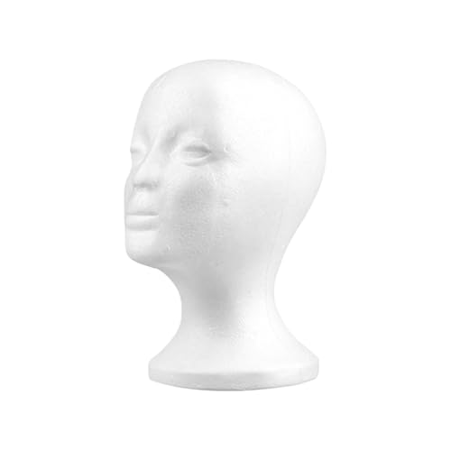 Missmisq Schaumstoff Puppenkopf, Perückenständer Damen Für Perücken, Styling Reise Zubehör Kosmetik Anfänger Frisiersalon von Missmisq