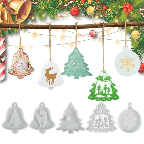 Missmisq Weihnachtsformen Für Harz,Weihnachtsformen Aus Silikon Für Epoxidharz Beton | Antihaft Schmuck für Fondant Ton Beton Küche Tür Fenster Halloween Geburtstage Festtage Hochzeit Neujahr - Missmisq Weihnachtsformen Für Harz,Weihnachtsformen Aus Silikon Für Epoxidharz Beton | Antihaft Schmuck für Fondant Ton Beton Küche Tür Fenster Halloween Geburtstage Festtage Hochzeit Neujahr - von Missmisq