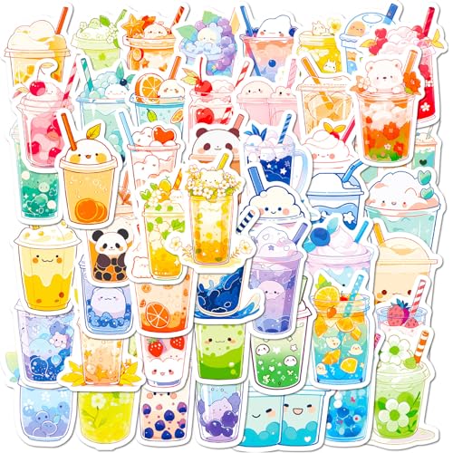 Mistree 50 Aufkleber Bubble Tea, Wasserfeste Sticker für Fahrradhelm, Wasserflaschen, 4-5 CM Mistree 50 Aufkleber Bubble Tea, Wasserfeste Sticker für Fahrradhelm, Wasserflaschen, 4-5 CM von Mistree