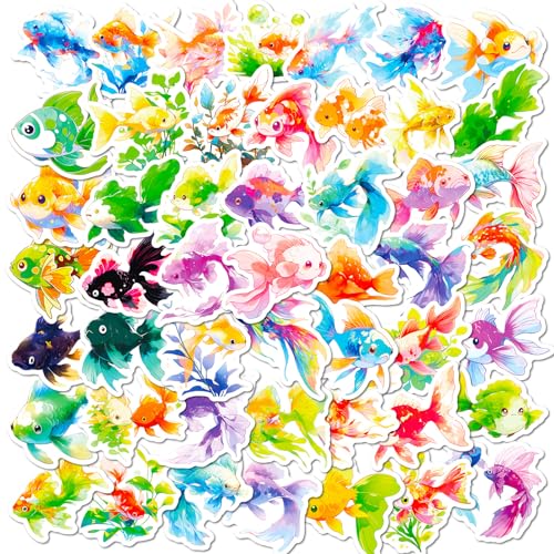 Mistree 50 Aufkleber Fisch, Aufkleber Wasserfest Fisch Motiv Kinder, Bunte Sticker 5 CM Mistree 50 Aufkleber Fisch, Aufkleber Wasserfest Fisch Motiv Kinder, Bunte Sticker 5 CM von Mistree