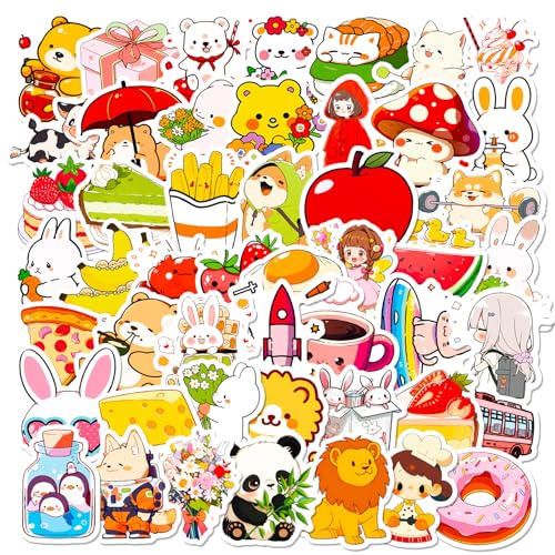 Mistree 50 Japanische Kawaii Tiere Aufkleber, Süße Sticker zum Aufkleben Kinder, 4-6 CM Mistree 50 Japanische Kawaii Tiere Aufkleber, Süße Sticker zum Aufkleben Kinder, 4-6 CM von Mistree