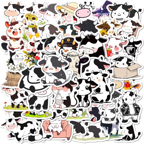 Mistree 50 Kuh Aufkleber Kleinkind, Schulkinder für Scrapbooking, Kawaii Sticker 4-5 CM von Mistree