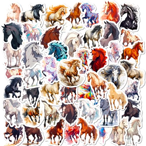Mistree 50 Pferd zum Kleben, Sticker Aufkleber Pferd Wasserfest, 4-5 CM Mistree 50 Pferd zum Kleben, Sticker Aufkleber Pferd Wasserfest, 4-5 CM von Mistree