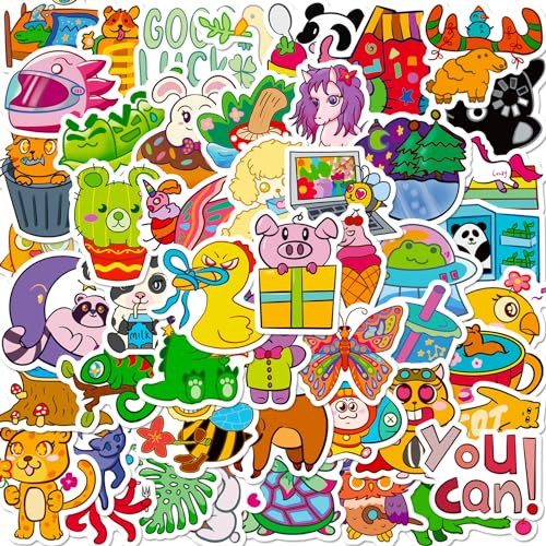 Mistree 50 Tiere Aufkleber Kinder Pickerl, Wasserfeste Sticker Klein für Helm, 5 CM Mistree 50 Tiere Aufkleber Kinder Pickerl, Wasserfeste Sticker Klein für Helm, 5 CM von Mistree