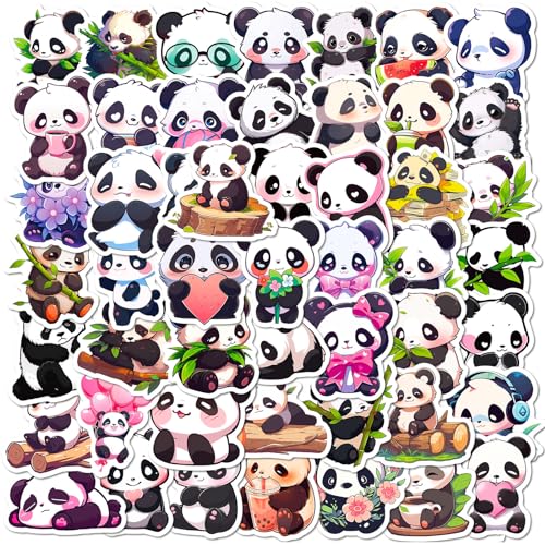 Mistree Aufkleber Panda Kinder, Bastelset Panda Niedlich, 5 CM von Mistree