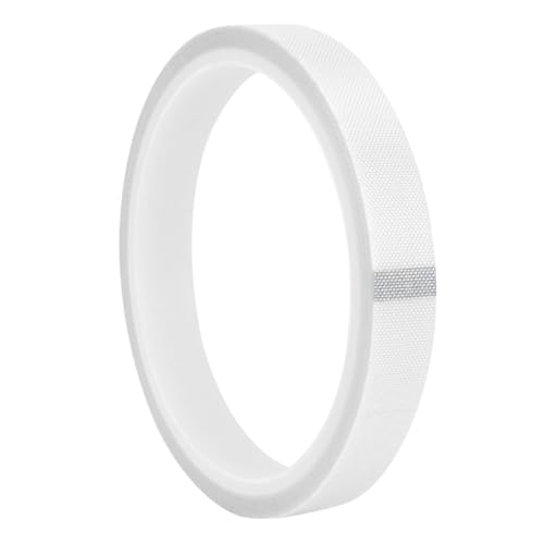 Misuyue 10mm x 10M Teflonband Selbstklebend, 0,18mm Dicke Hitzebeständiges Klebeband, PTFE Teflon Tape für Vakuumiermaschine Impulsversiegeler, Hitzebeständiges bis 300℃ (Weiß) von Misuyue