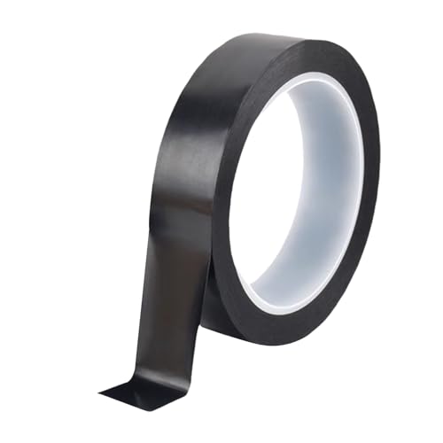 Misuyue 18mm Kapton Tape, 33m Hitzebeständiges Klebeband Polyimid Isolierband für Elektronik, 3D-Drucker Löten, Sublimation und Isolierenden Leiterplatten, Matt Schwarz von Misuyue
