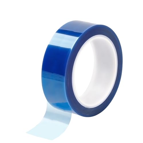 Misuyue Hitzebeständiges Klebeband, 30mm x 33m Wärmeband Hitzeschutz Isolierband, Polyimid Hohe Temp Tape für Sublimation 3D-Drucker, Elektronik Leiterplatten, DIY Handwerk, Blau von Misuyue