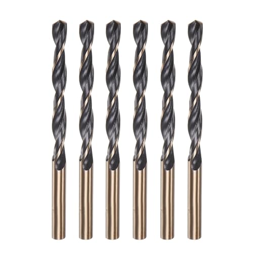 Misuyue 6 Metallbohrer Set, 7 mm HSS Hartmetall Jobber Bohrer Sets, Spiralbohrer für Metall, Edelstahl, Aluminiumlegierungen, Holzbohrer Misuyue 6 Metallbohrer Set, 7 mm HSS Hartmetall Jobber Bohrer Sets, Spiralbohrer für Metall, Edelstahl, Aluminiumlegierungen, Holzbohrer von Misuyue