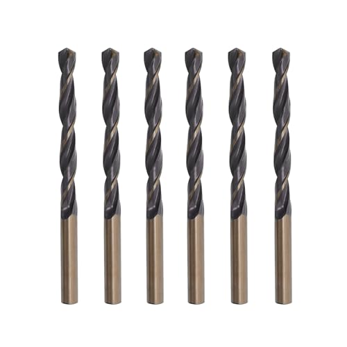 Misuyue 6 Stücke Metallbohrer, 4.5mm HSS Stahlbohrer Set, Professional Spiralbohrer Eisenbohrer für Metall, Aluminium, Hartplastik, Edelstahl, Holzbohrer von Misuyue