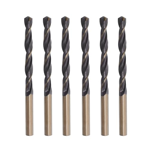 Misuyue 6 Stücke Metallbohrer, 6mm HSS Stahlbohrer Set, Professional Spiralbohrer Eisenbohrer für Metall, Aluminium, Hartplastik, Edelstahl, Holzbohrer Misuyue 6 Stücke Metallbohrer, 6mm HSS Stahlbohrer Set, Professional Spiralbohrer Eisenbohrer für Metall, Aluminium, Hartplastik, Edelstahl, Holzbohrer von Misuyue