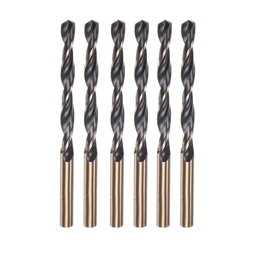 Misuyue 6 Stücke Metallbohrer Set, 6mm HSS Stahlbohrer Edelstahlbohrer, Professional Spiralbohrer für Metall, Aluminium, Hartplastik, Edelstahl, Holzbohrer Misuyue 6 Stücke Metallbohrer Set, 6mm HSS Stahlbohrer Edelstahlbohrer, Professional Spiralbohrer für Metall, Aluminium, Hartplastik, Edelstahl, Holzbohrer von Misuyue