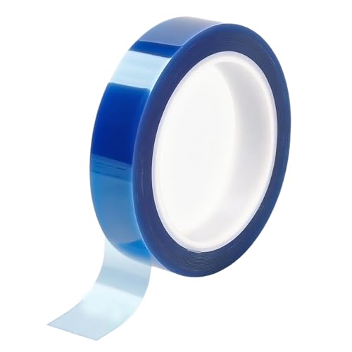 Misuyue Hitzebeständiges Klebeband, 15mm x 33m Wärmeband Hitzeschutz Isolierband, Polyimid Hohe Temp Tape für Sublimation 3D-Drucker, Elektronik Leiterplatten, DIY Handwerk, Blau von Misuyue