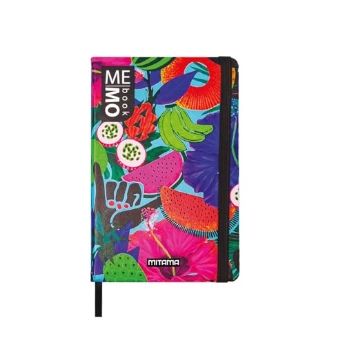 Mitama Notizbuch Pocket Grafik BRAZIL – MEMO BOOK – Notizbuch – Soft Touch Cover – Innentasche + Bleistift enthalten – Blätter kariert 5 mm – 9 x 14 cm von Mitama