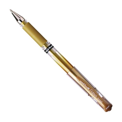 6er Sparpack Gelroller uni-ball® SIGNO UM 153, Schreibfarbe: gold (6) von Mitsubishi Pencil