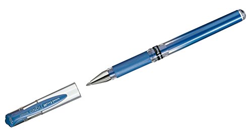 uni-ball 146853 - Gelroller Signo UM-153, broad, 1,0 mm, blau metallic, 1 Stück von Mitsubishi