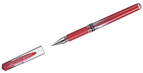 uni-ball 146822 - Gelroller UM-153, broad, 1,0 mm, rot metallic, 1 Stück von Mitsubishi