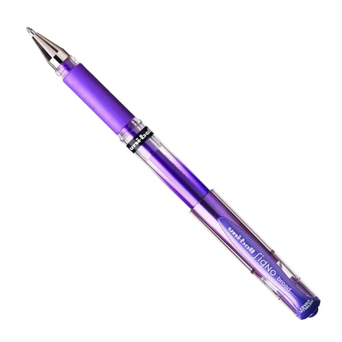 uni-ball 146838 - Gelroller Signo UM-153, broad, 1,0 mm, violett metallic, 1 Stück von Mitsubishi