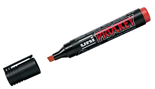 uni-ball 159021 - Marker Uni Prockey, Keilspitze, 3 - 6 mm, rot, 1 Stück uni-ball 159021 - Marker Uni Prockey, Keilspitze, 3 - 6 mm, rot, 1 Stück von Uni-Ball