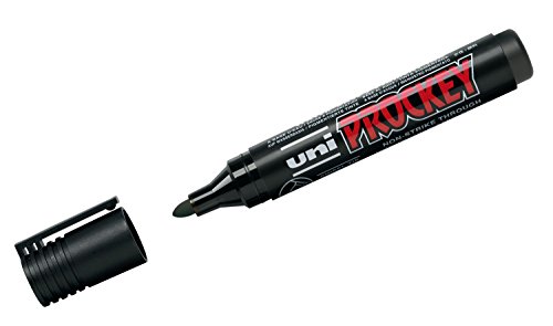 uni-ball 159199 - Marker Uni Prockey, Rundspitze, 1,5 - 3 mm, schwarz, 1 Stück von Mitsubishi