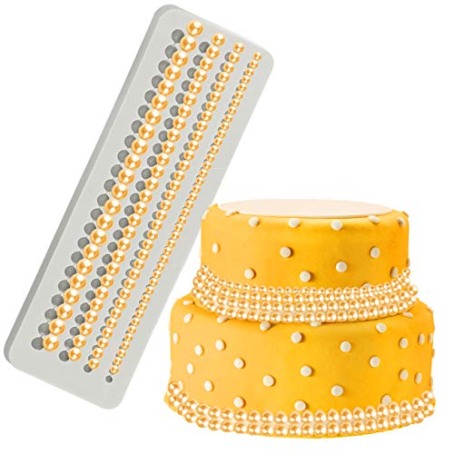 Perlenbordüre, Silikonformen, Perlen-Fondant-Formen, Seil-Polymer-Tonformen, 4 Größen, runde Perlenkette, für Zucker, Cupcake-Topper, Babyparty, Hochzeit, Party, Kuchendekoration Perlenbordüre, Silikonformen, Perlen-Fondant-Formen, Seil-Polymer-Tonformen, 4 Größen, runde Perlenkette, für Zucker, Cupcake-Topper, Babyparty, Hochzeit, Party, Kuchendekoration von Mity rain