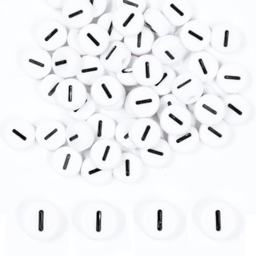 MiuCo 500 Stück Buchstabenperlen I zum Armbänder, Rund Buchstaben Perlen für Auffädeln, Alphabet Perlen Set, Letter Beads Bastelset für Armband Haarband Schmuck Basteln von MiuCo