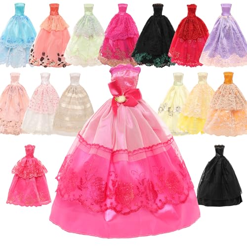 Miunana 5 Puppenkleidung Kleidung Zubehör Hochzeit Party Abendkleider für Puppen, Kleider für Puppen Puppenkleider Kinder Mädchen Geschenke Miunana 5 Puppenkleidung Kleidung Zubehör Hochzeit Party Abendkleider für Puppen, Kleider für Puppen Puppenkleider Kinder Mädchen Geschenke von Miunana