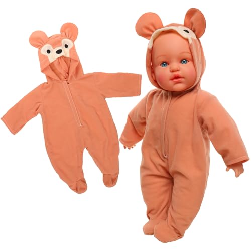 Miunana Kleidung Outfits für Baby Puppen, Overall Puppenkleidung 35-43 cm (Fuchs) von Miunana