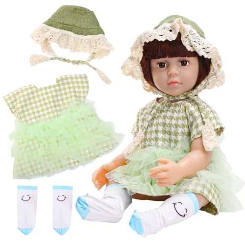 Miunana Puppenkleidung Kleidung für Baby Puppen, Bekleidung Kleider Outfits für 50-55 cm Puppen, 20-22 Zoll Elegante Puppenkleider Puppenzubehör (Keine Puppe) von Miunana