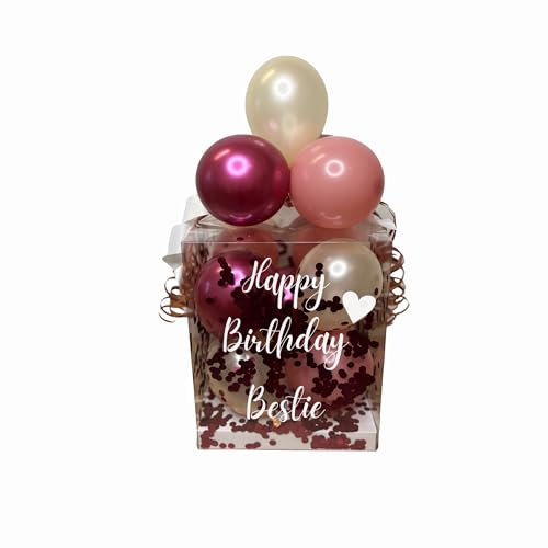 Geldgeschenk, Geschenkverpackung, Hochzeitsgeschenk, Personalisierte Ballonbox, gefüllt mit Konfetti und Ballons, 25x25x30cm, Mixed Berry Geldgeschenk, Geschenkverpackung, Hochzeitsgeschenk, Personalisierte Ballonbox, gefüllt mit Konfetti und Ballons, 25x25x30cm, Mixed Berry von Mivame