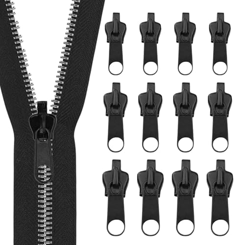 Mivanta 12 Stück 3 Größen Reißverschluss Schieber Ersatz Universal Reißverschluss-Fix-Kit, Abnehmbarer Ersatzzipper Set,Zieher Für Reparatur Jacken Koffer Rucksäcke Reißverschluss Schieber Ersatz Mivanta 12 Stück 3 Größen Reißverschluss Schieber Ersatz Universal Reißverschluss-Fix-Kit, Abnehmbarer Ersatzzipper Set,Zieher Für Reparatur Jacken Koffer Rucksäcke Reißverschluss Schieber Ersatz von Mivanta