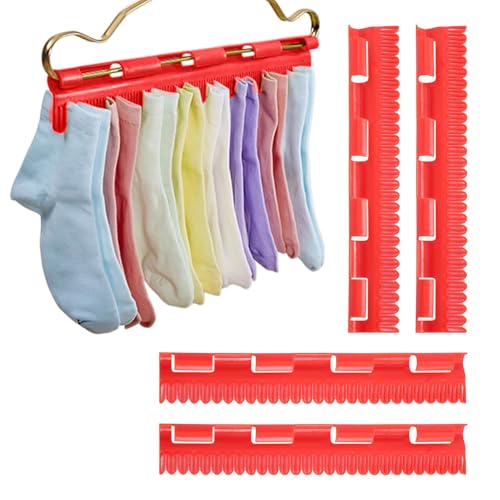 Mivanta 4 Stück Sockentrockner Wäscheständer, Winddicht Trockengestell Kleinteilhalter Aufhänger für Socken, Unterwäsche, Kleine Kleidung mehr Trockenplatz von Mivanta