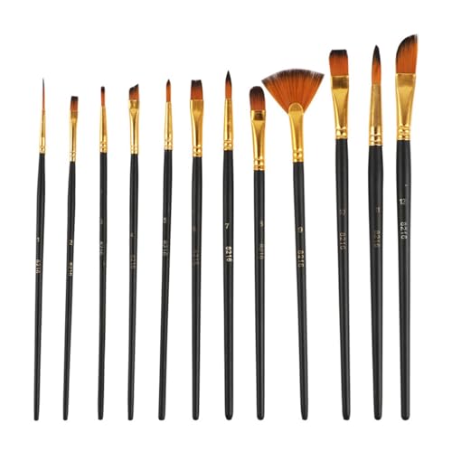 Mivanta Künstlerpinsel Set, 12 Stück, vielseitige Pinsel für Malen, Zeichnen, Acryl- und Aquarellfarben, Malzubehör für Erwachsene und Kinder Mivanta Künstlerpinsel Set, 12 Stück, vielseitige Pinsel für Malen, Zeichnen, Acryl- und Aquarellfarben, Malzubehör für Erwachsene und Kinder von Mivanta