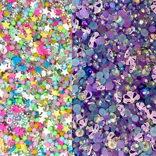 Mixalie Künstliche Streusel, 100g, Polymer Dekorationen für Schleim, Nagelkunst, DIY Basteln, Handyhülle, Harz (Mix 3) von Mixalie