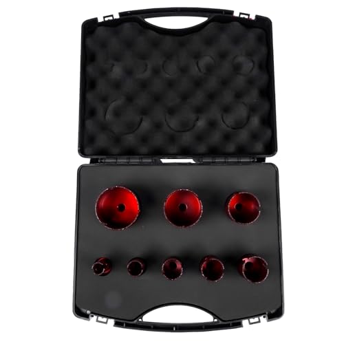Profi Set Diamant Fliesenbohrer, Diamant Fliesen Bohrkronen M14 8-teilig | 20mm - 68mm im Koffer Mixizap Profi Set Diamant Fliesenbohrer, Diamant Fliesen Bohrkronen M14 8-teilig | 20mm - 68mm im Koffer Mixizap von Mixizap